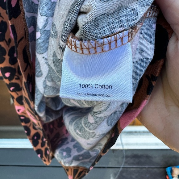 Hanna Andersson Black and Pink Floral Print Dress Size 150 (12) - Picture 3 of 5